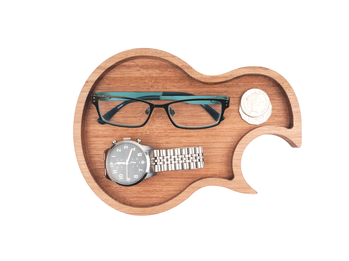 Guitar Catchall Tray (Oak)