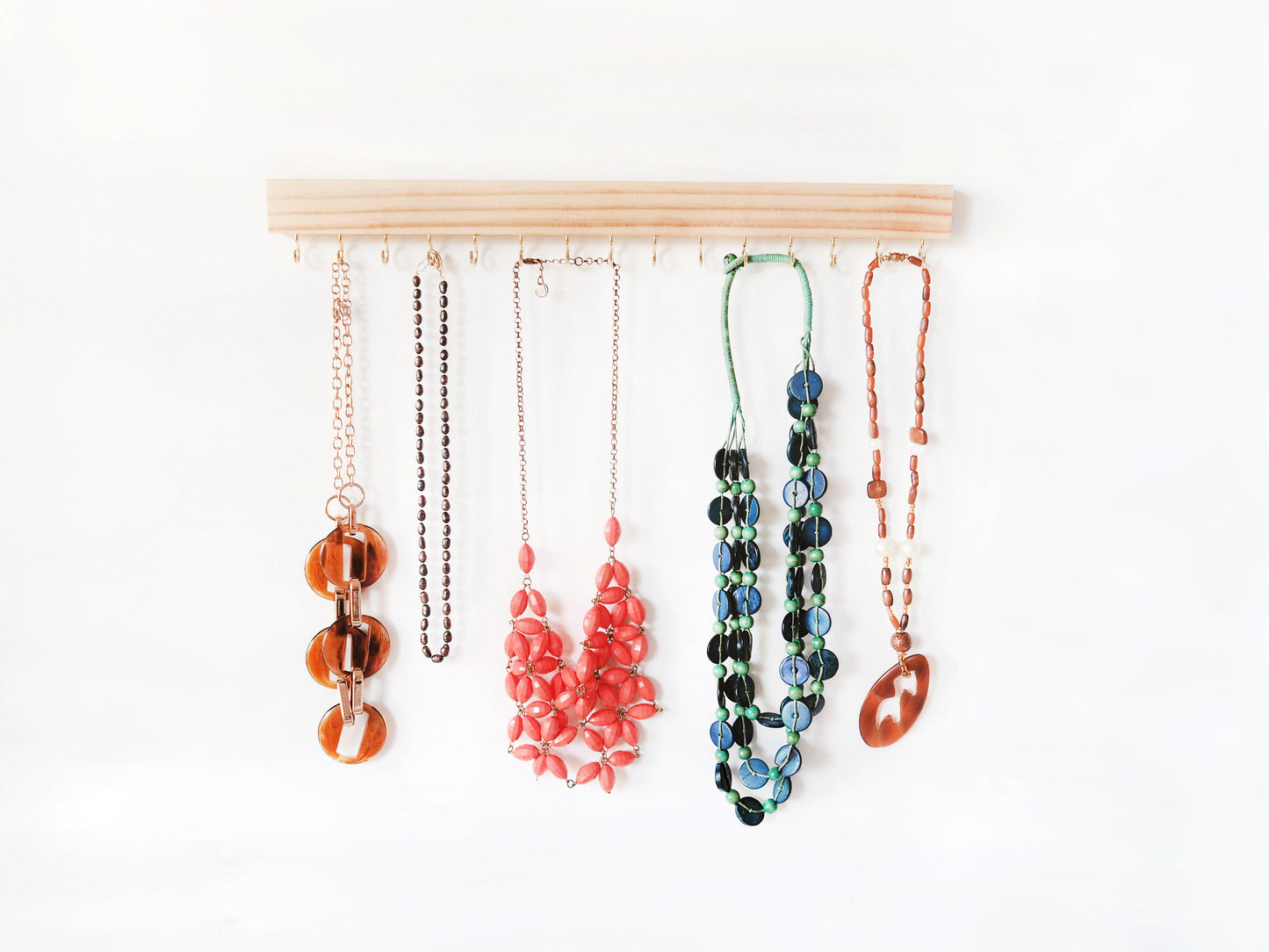 Necklace holder (Pine Wood) - Woodyoubuy