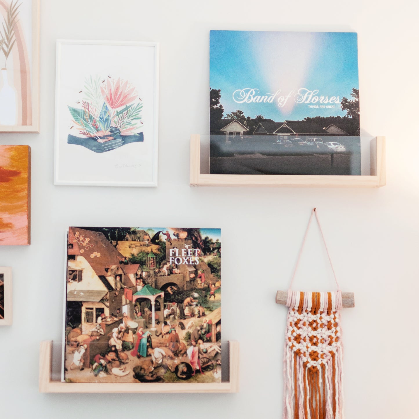 Vinyl Record Display Shelf (Clear Acrylic)