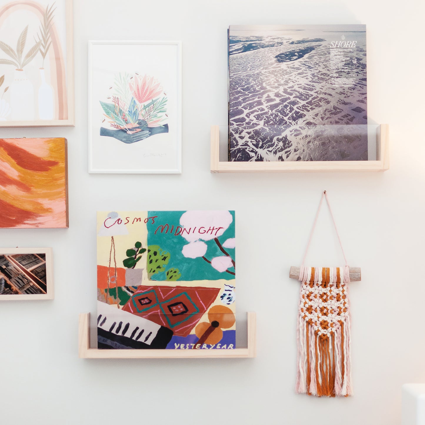 Vinyl Record Display Shelf (Clear Acrylic)