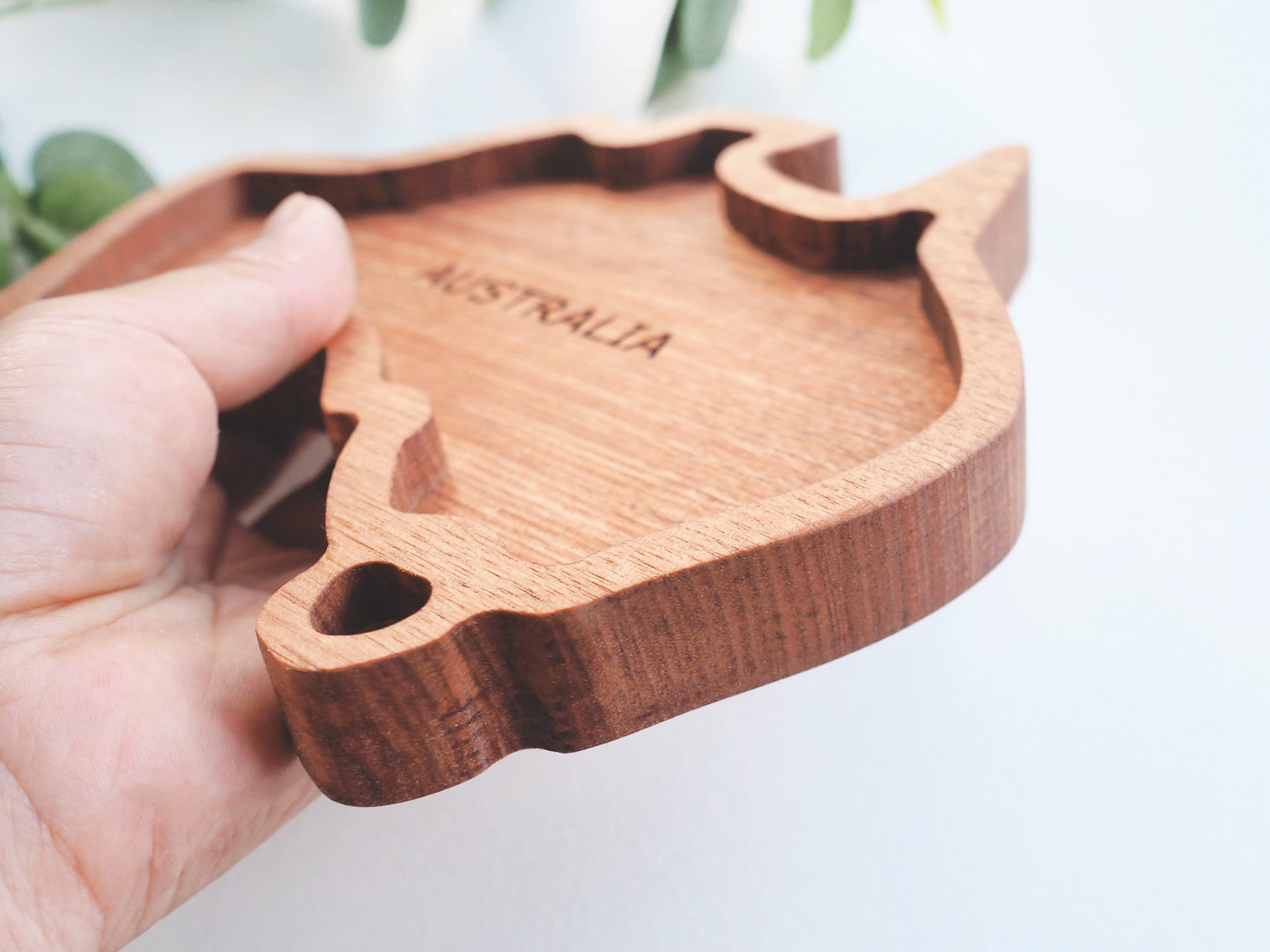 Australia Shape Dish Tray - Australia Valet Tray, Wooden Anniversary Gift, Personalised Valet Tray, Housewarming Gift, Entryway Organiser