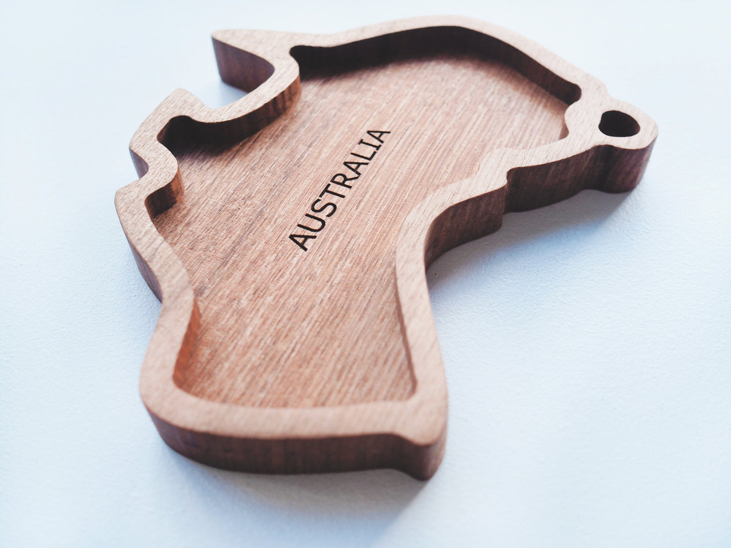 Australia Shape Dish Tray - Australia Valet Tray, Wooden Anniversary Gift, Personalised Valet Tray, Housewarming Gift, Entryway Organiser