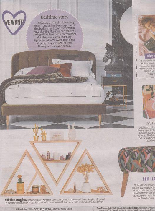 Triangle Shelves at The Daily Telegraph Sydney - Woodyoubuy