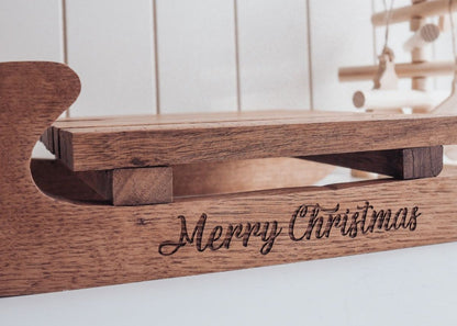 Personalised Wooden Santa Sleigh