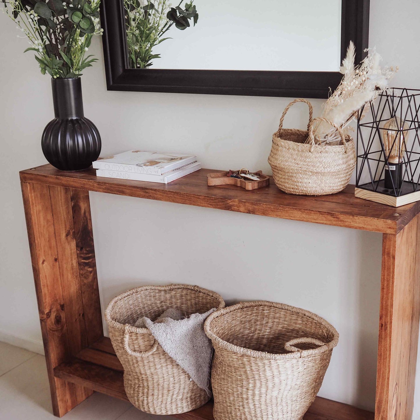 Rustic Entryway Table - Farmhouse Entry Table, Hallway Console,