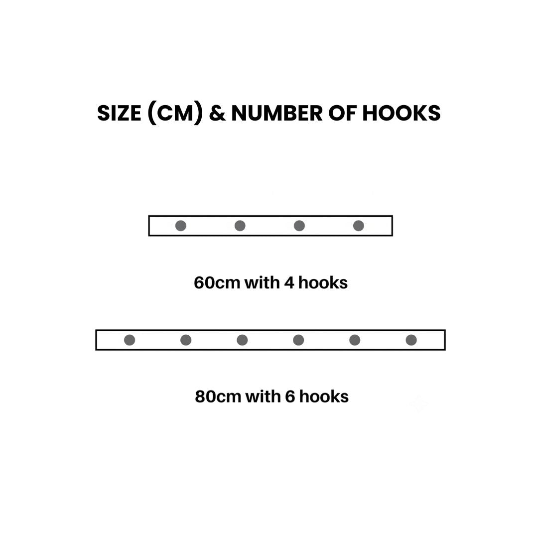 Rustic Double Wall Hook Coat Rack (Multi-Size & Hook Options)