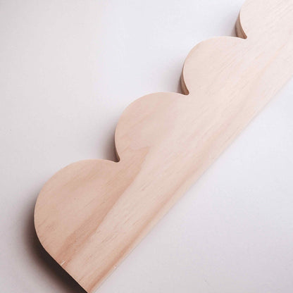 Solid Pine Wood Scallop Trim