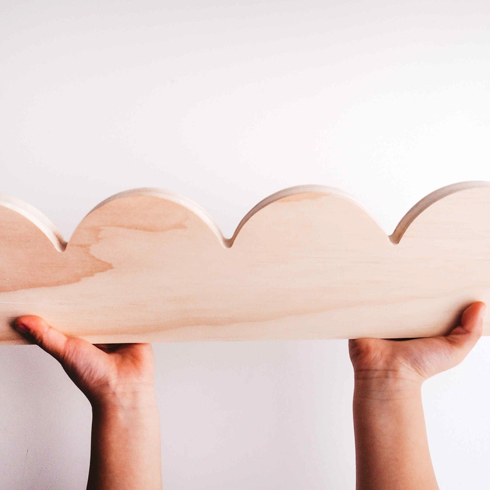 Solid Pine Wood Scallop Trim