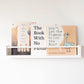 Minimalist white nursery wooden bookshelf made from premium pine wood, offering a stylish and functional storage solution for baby books, seamlessly integrating into any nursery decor with a clean and modern aesthetic
