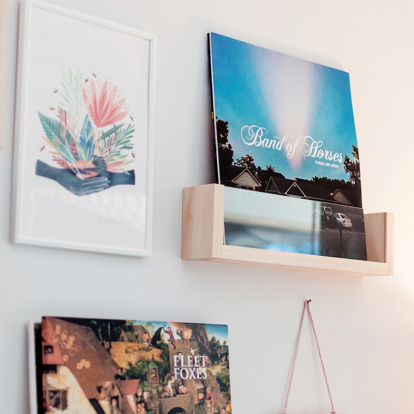 Vinyl Record Display Shelf (Clear Acrylic)