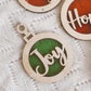 Christmas Tree Ornament (Christmas Words | Sayings)- Christmas Tree Decoration, Wooden Bauble, Wood Christmas Ornament, Christmas Tree Decor