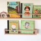 Kids Bookshelf with Round Peg (Oak) Natural Wood Colour - Woodyoubuy