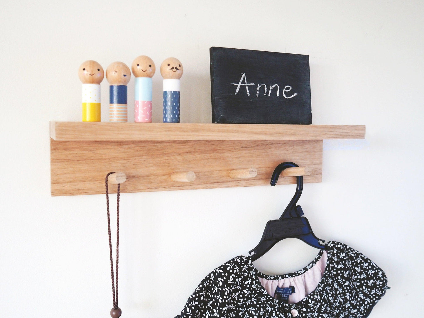 Hallway Shelf (Oak) 40cm - Woodyoubuy