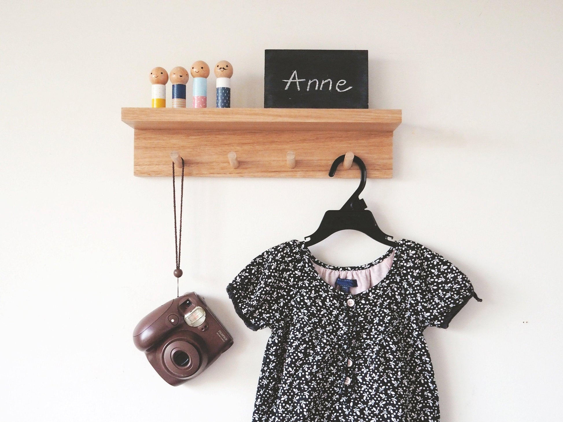 Hallway Shelf (Oak) 40cm - Woodyoubuy