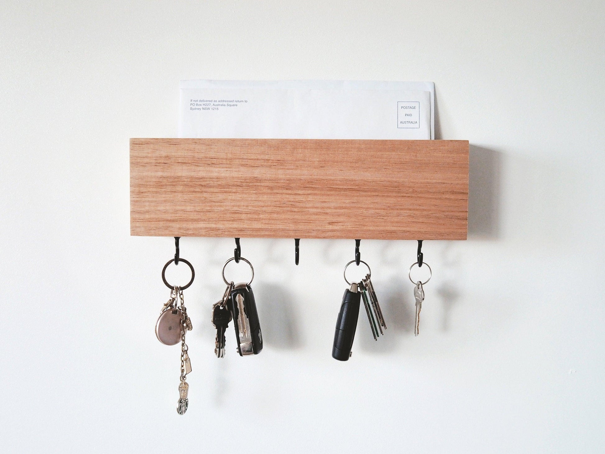 Mail and Key Holder (Hook) - Woodyoubuy