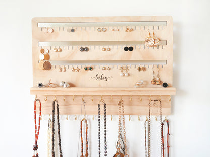 Jewelry Organizer - Jewelry Holder, Mother&#39;s Day Gift, Jewelry Organization, Earring Holder, Jewelry Display, Earring Organizer