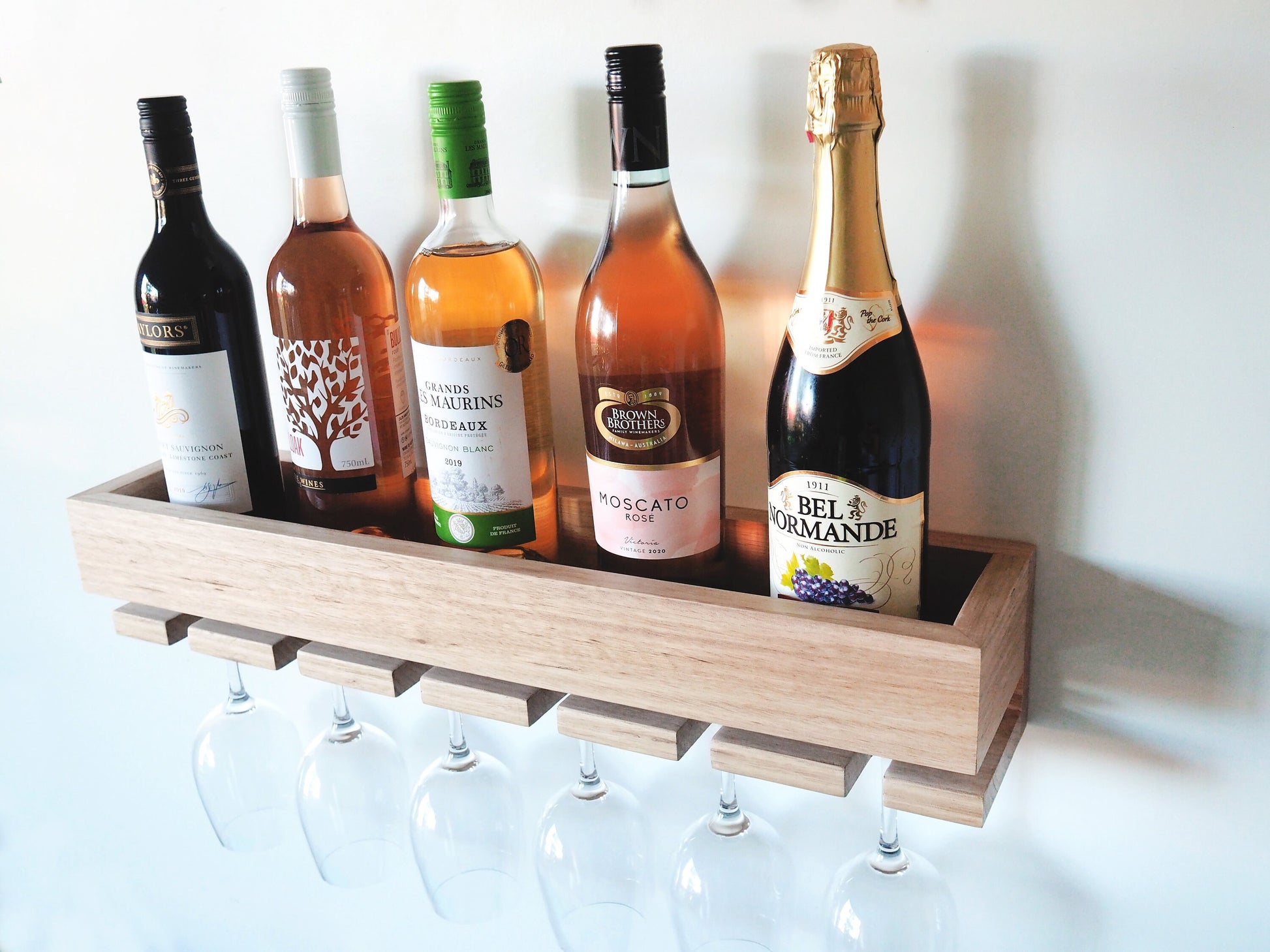 Wine Rack - Wall Wine Rack, Fathers Day Gift, Bar Shelf, Wine Holder, Rustic Wine Rack, Wine Shelf