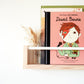 Nursery Bookshelf with a White, Round Peg Across (Pine Wood) - Woodyoubuy