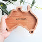 Australia Shape Dish Tray - Australia Valet Tray, Wooden Anniversary Gift, Personalised Valet Tray, Housewarming Gift, Entryway Organiser