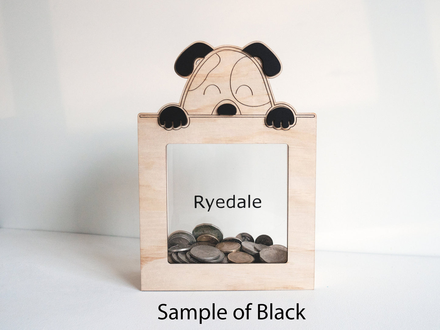 Personalised Wooden Money Box (Cat) - Coin Box, Kids Piggy Bank, Personalised Piggy Bank, Kids Gift Ideas, Wood Piggy Bank, Girls Wood Bank