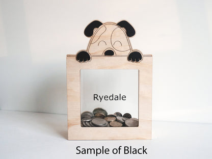 Personalised Wooden Money Box (Cat) - Coin Box, Kids Piggy Bank, Personalised Piggy Bank, Kids Gift Ideas, Wood Piggy Bank, Girls Wood Bank
