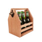 Personalised Premium Beer Caddy (Tasmanian Oak) - Fathers Day Gift, Wooden Beer Carrier, Beer Bottles holder, Beer Carrier. Groomsmen gifts