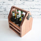 Personalised Premium Beer Caddy (Tasmanian Oak) - Fathers Day Gift, Wooden Beer Carrier, Beer Bottles holder, Beer Carrier. Groomsmen gifts