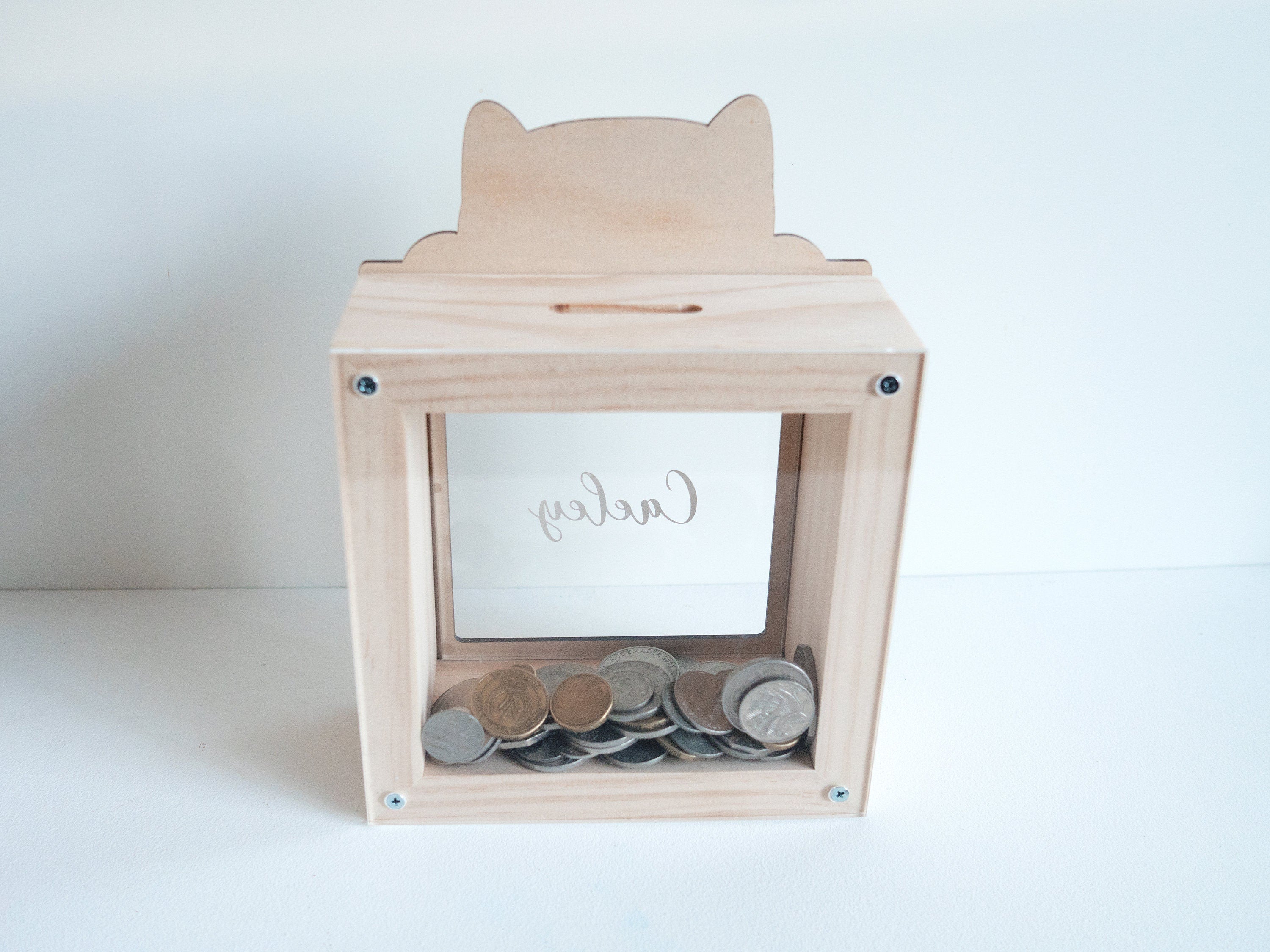 Wooden on sale money box