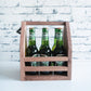 Personalised Premium Beer Caddy (Tasmanian Oak) - Fathers Day Gift, Wooden Beer Carrier, Beer Bottles holder, Beer Carrier. Groomsmen gifts
