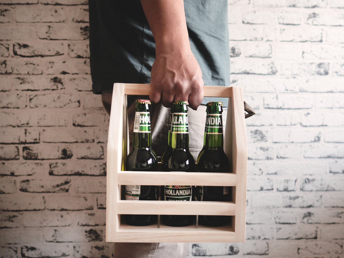 Beer Caddy - Groomsmen Gift, Personalized Wooden Beer Caddy, Gift for Dad, Gift for Husband, Father's Day Gift, Beer Carrier