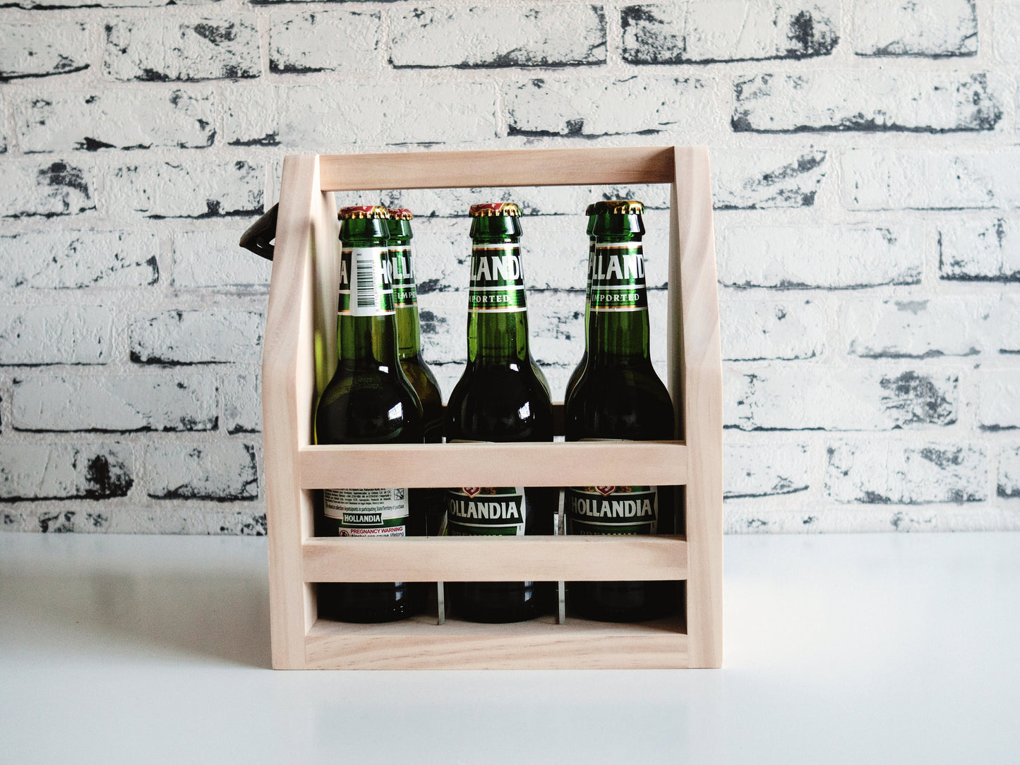 Beer Caddy - Groomsmen Gift, Personalized Wooden Beer Caddy, Gift for Dad, Gift for Husband, Father's Day Gift, Beer Carrier