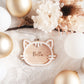 Family Christmas Ornament (Initial)- White Christmas, Letter Christmas Ornament, White Alphabet Ornament, Scandi Christmas Ornament