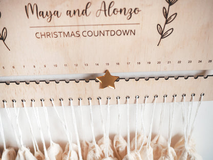 Christmas Advent Calendar and Christmas Countdown Calendar - Wood advent calendar, Kids advent calendar, Advent calendar kids, Kids advent