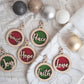 Christmas Tree Ornament (Christmas Words | Sayings)- Christmas Tree Decoration, Wooden Bauble, Wood Christmas Ornament, Christmas Tree Decor