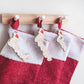 Stocking Name Tag (Santa Hat Design - No stocking inc, 1 piece) - Personalised Christmas Stocking Tag, Christmas Tags, Stocking Name Tags