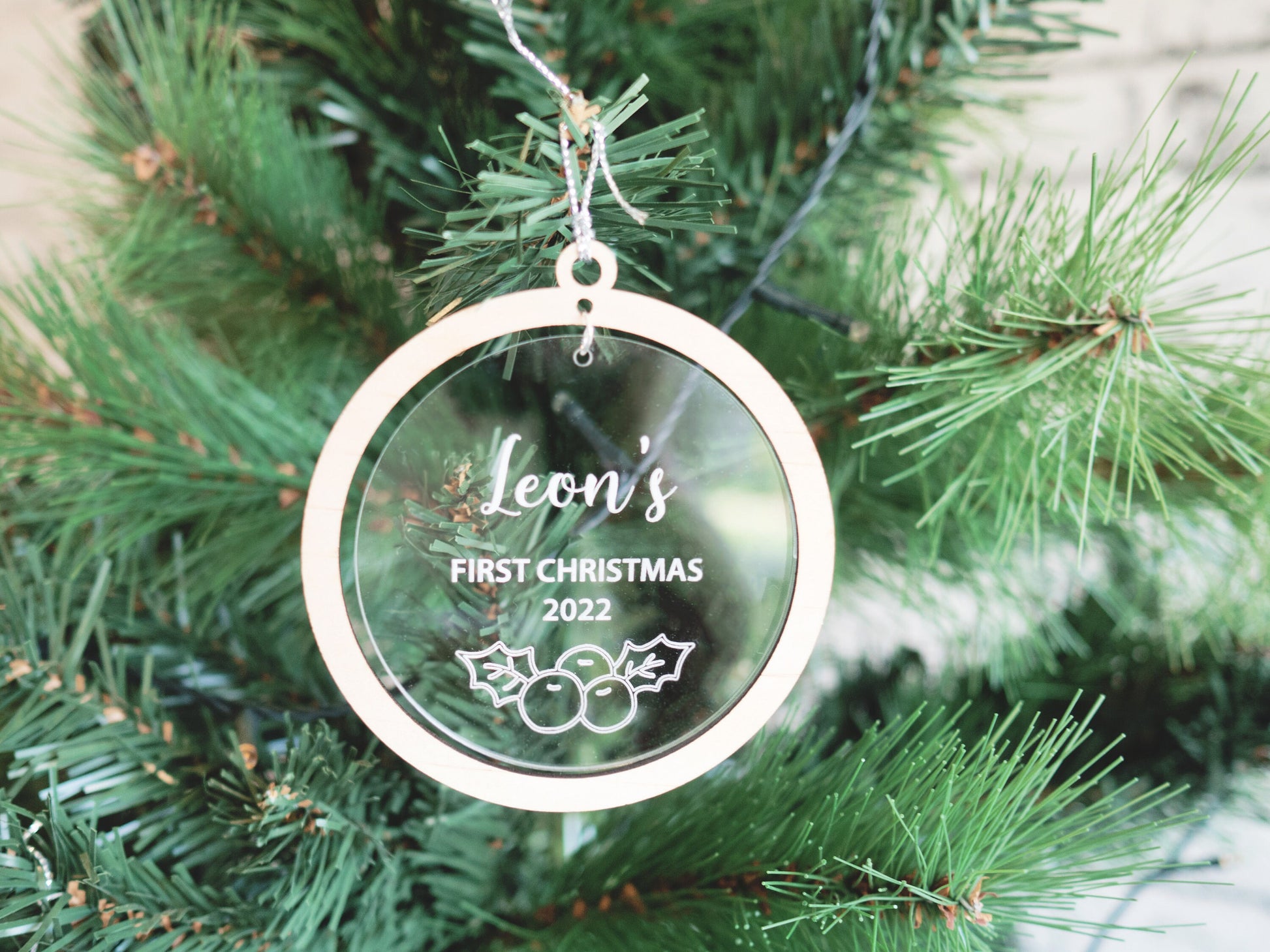 Baby first Christmas - Baby ornament, New baby Ornament, First Christmas, Christmas Ornament, Christmas Tree Decor, 1st Christmas