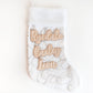 Stocking Name Tags (Double-Layered - No stocking inc, 1 piece) - Personalised Christmas Stocking Tag, Christmas Tags, Stocking Name Tags