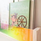 Rainbow Acrylic Bookshelf ( Iridescent Acrylic) - wall mounted colourful Bookshelf, Iridescent Wall Shelf, Rainbow Montessori Kids Bookshelf