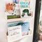 Personalised Clear Acrylic Montessori bookshelf (Deeper Shelf) - Gift for New baby, Acrylic floating bookshelf, toddler bookshelf wall,