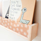 Acrylic Nursery bookshelf (Daisy or Gingham design) - Acrylic Bookshelf, Nursery Shelves, Wall bookshelf for the nursery, Gift for new mum